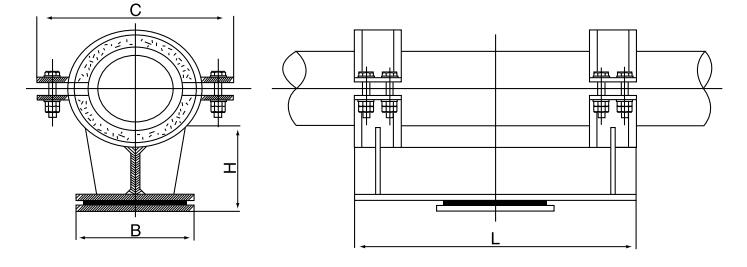 25-1000高效隔热滑动管托