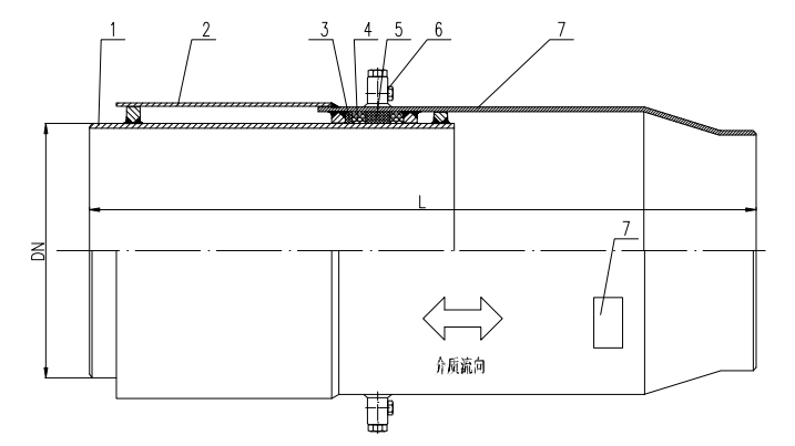 直埋注填式套筒补偿器结构图